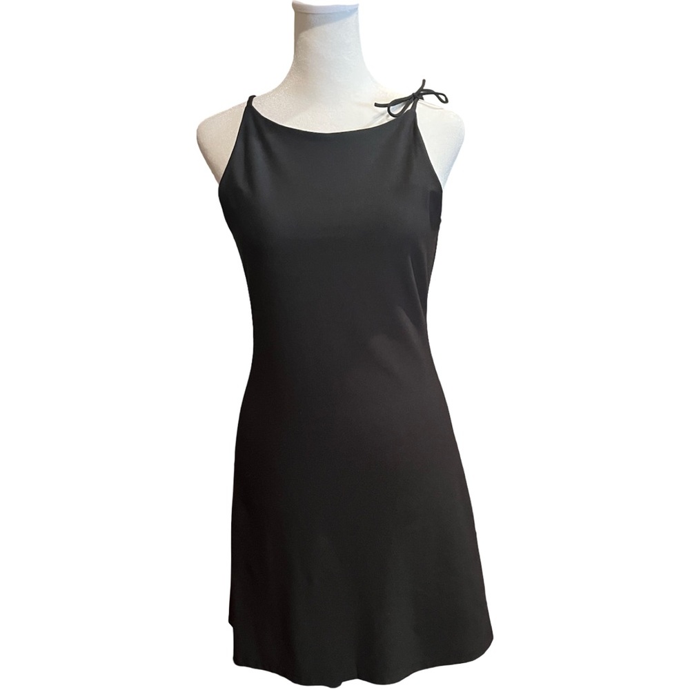 Eliza Audley Black Sleeveless tennis Dress
